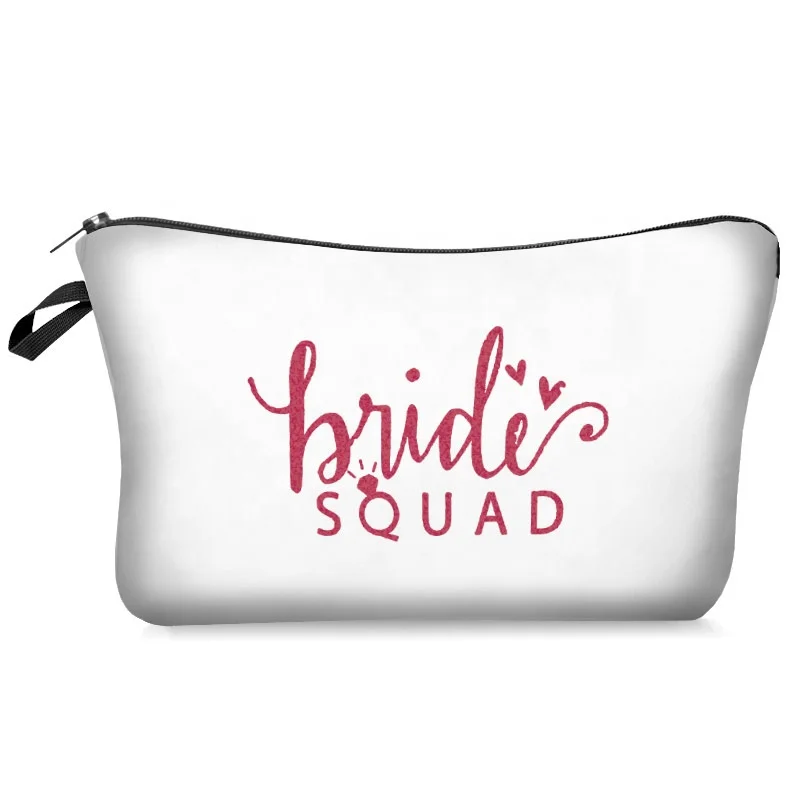 

Private Label Makeup Bag Bridesmaid Gift Sparkle Cosmetic Pouch