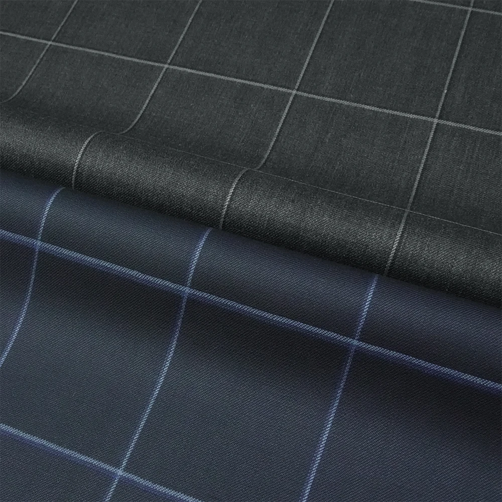 Gentlemanly STOCK Merino Wool Fabric Blend Worsted Wool Fabric Wool Polyester Fabric Men Suits