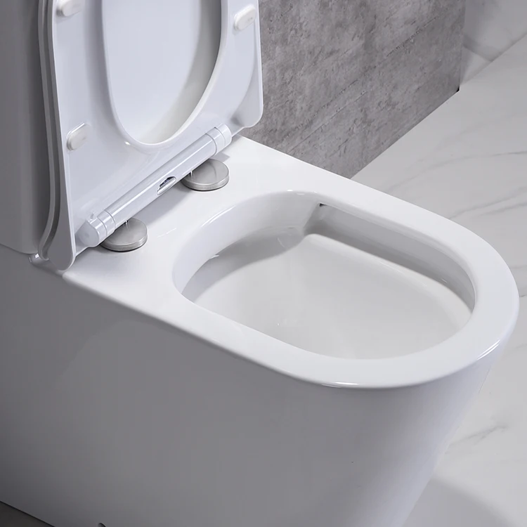 Europe standard modern western p trap washdown sanitary ware ceramic bathroom back to wall toilet commode two piece toilet manufacture