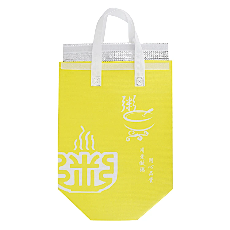 

reusable cooler bag insulated with logo bolsas biodegradables, Yellow