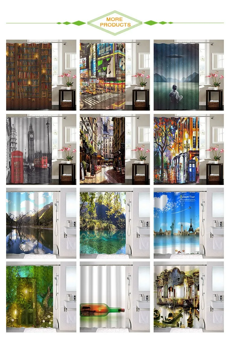 
2019 Amazon Top Seller Africa Black Girl Magic African American Print Premium Fabric Shower Curtain 71*71 inch 
