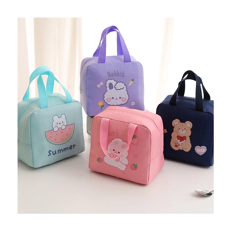 

Cartoon Kids School Lunch Bag Box Waterproof Insulated Portable Tote Wholesale Factory Cute for Boys Girls Food Heat Sublimation