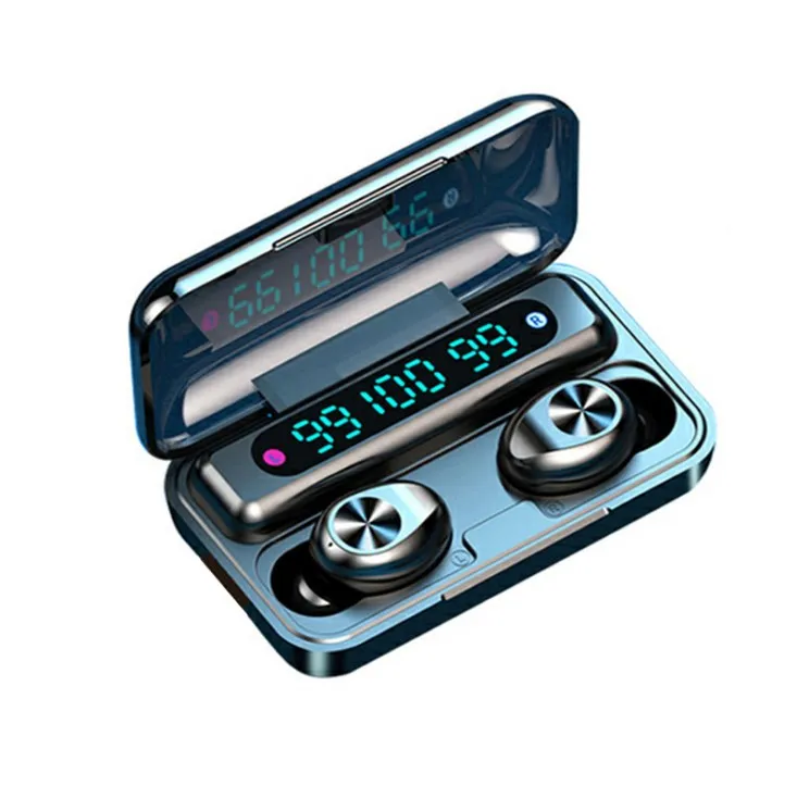 

F9 TWS Earphone Mini In-Ear Sports Running Headphone Wireless Earbuds HD Call 9D Stereo Music With Charging Box