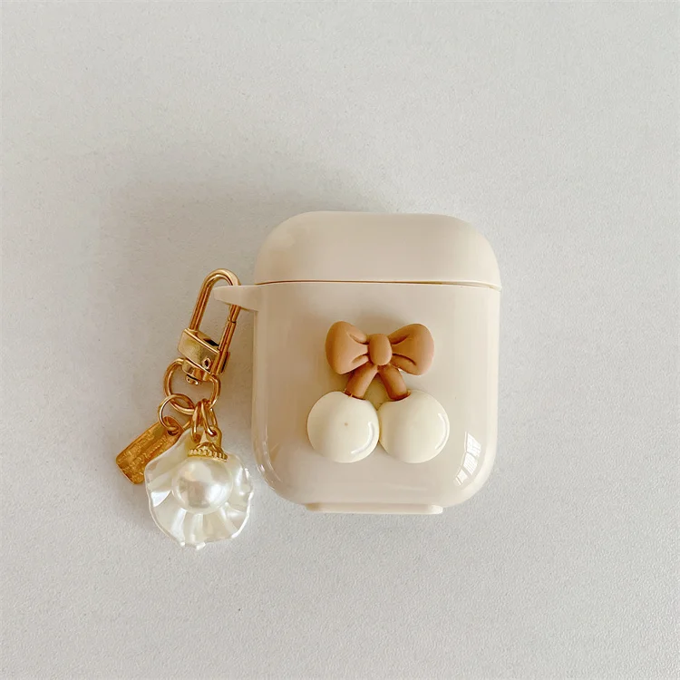 

Fashion Luxury Cute Girl Cherry Designer Case Soft TPU Case de for Airpods 1 2 and Pro for Air pods 1 2 3 Pro