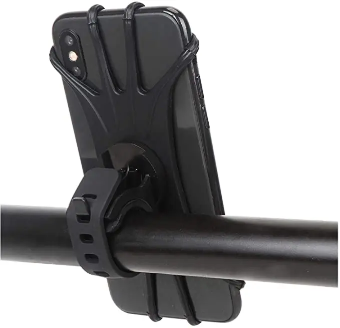 

360 Rotation Bike Phone Mount Adjustable Silicone Phone Holder