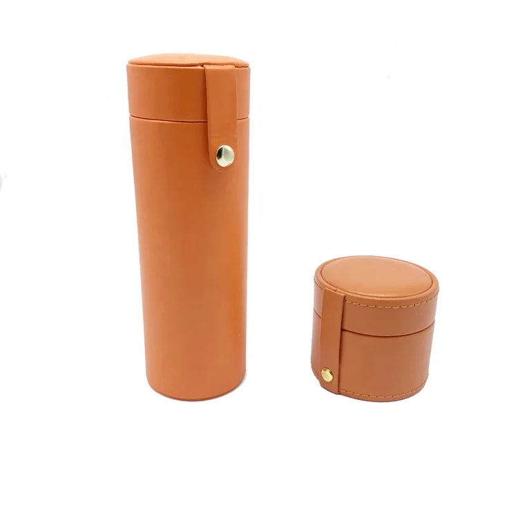 

High Quality Branding Leather Perfume Packaging Boxes Tube Boxes