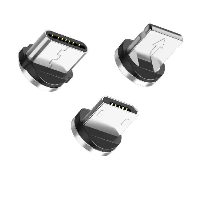 

Free Shipping 1 Sample OK RAXFLY Round Plug Magnetic Mini For Lighting Type C Micro Usb Cable Connector