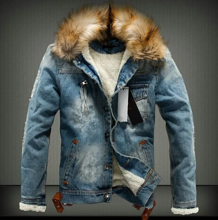 

hb10488a Autumn and winter couple men's denim jackets, Black, blue