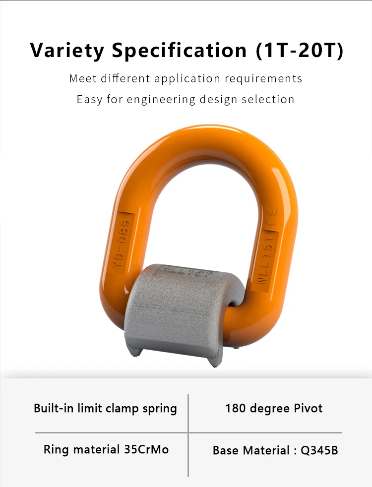 Wll 8 Ton Weld On Swivel Lifting Lug Crossby Hr1200 Unc Side Pull Hoist Rings Buy Lifting