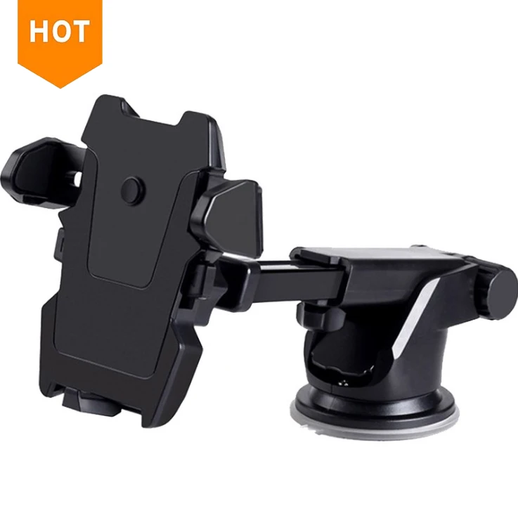 

Car Phone Holder Mount Universal Hands-Free Cell Phone Holder for Dashboard Windshield for iPhone Samsung All Phones & Cars