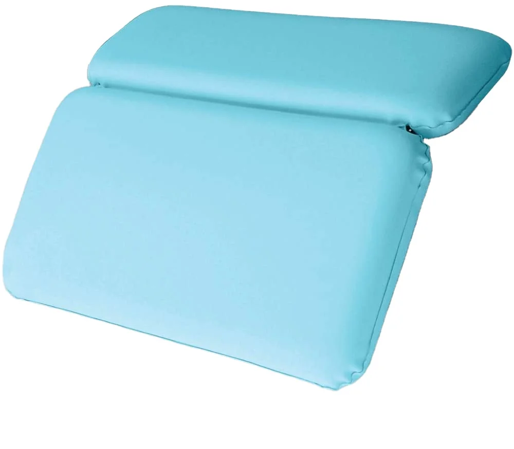 

China Factory Wholesale 2 Panel Design Spa Bath Pillow for Shoulder Neck Support, White or customized color