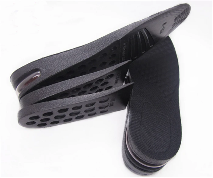 

PVC height increase shoe Insoles high heel insole, Black and red or customized