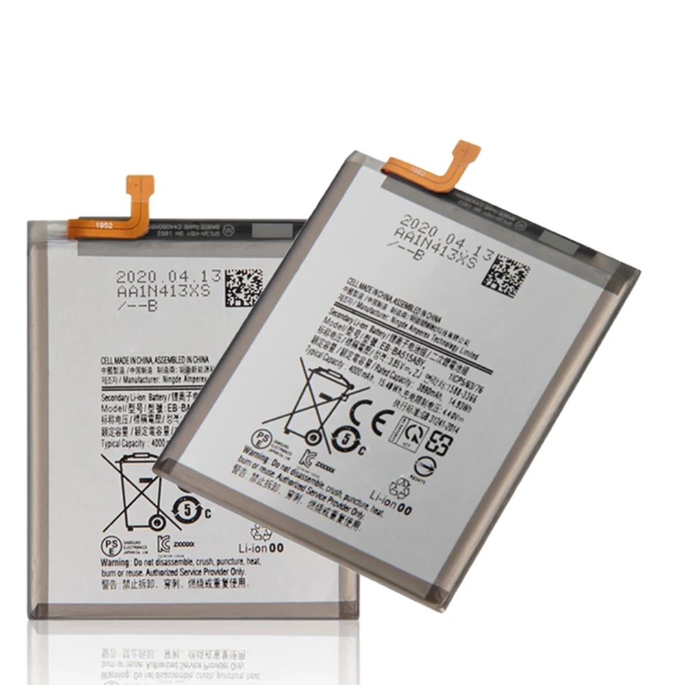 

For samsung Original replacement battery EB-BA515ABY for genuine galaxy a51 phone battery New zero period 4000 mah High capacity