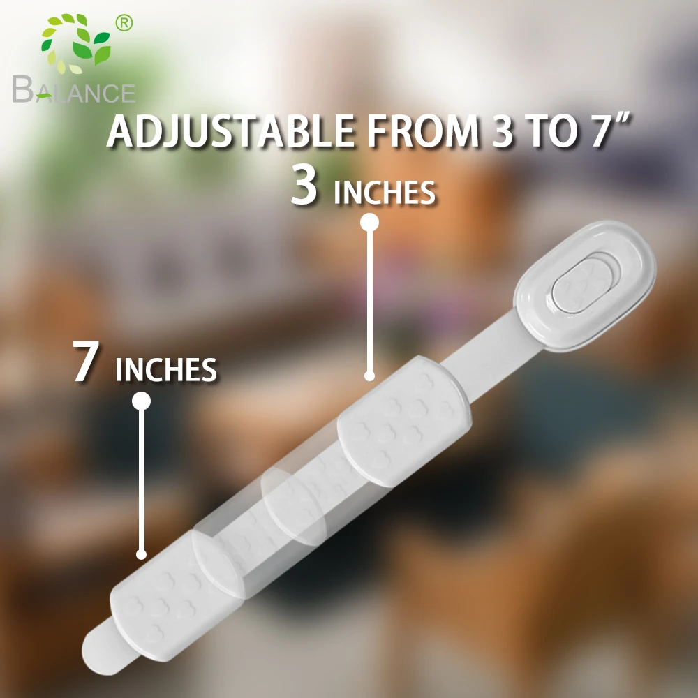 Adjustable Child Safety Proofing Strap Locks Multipurpose Adhesive Drawer Door