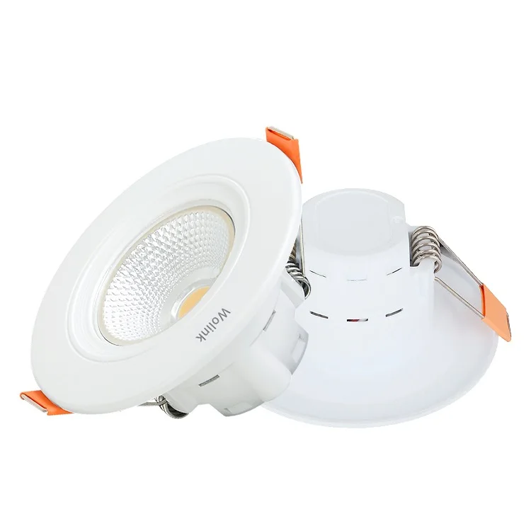 Professional quality indoor decoration pbt cob chip 3watt led downlight