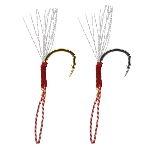 

Colorful Hooks Sea Tackle Accessories Fly Fishing Jip Circle Carbon Steel Barbed Carp Single, Silver