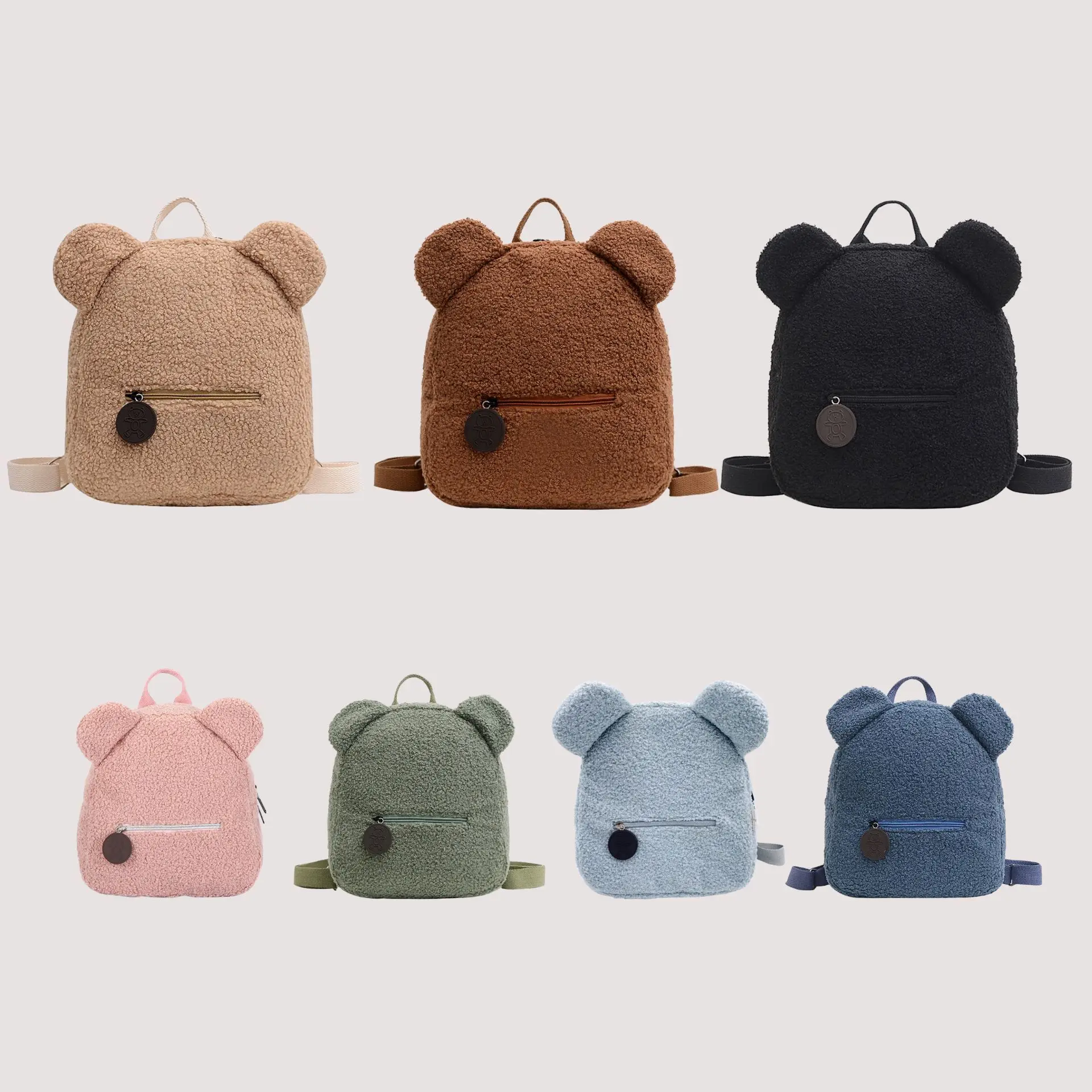 

Custom Plush Teddy bear Toddler Cartoon book-bags kids school backpack bag Cute Children Schoolbag mini Plush Backpack