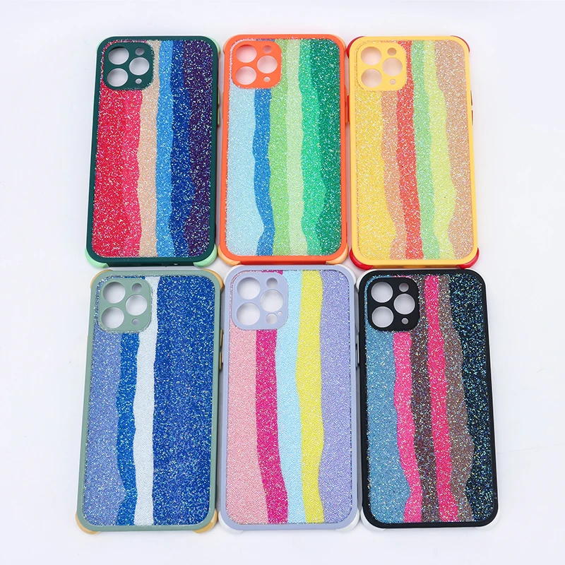 

China Wholesale Luxury Sublimation Cell Phone Case for iPhone, Purple / yellow / matcha green/ black / orange / dark green