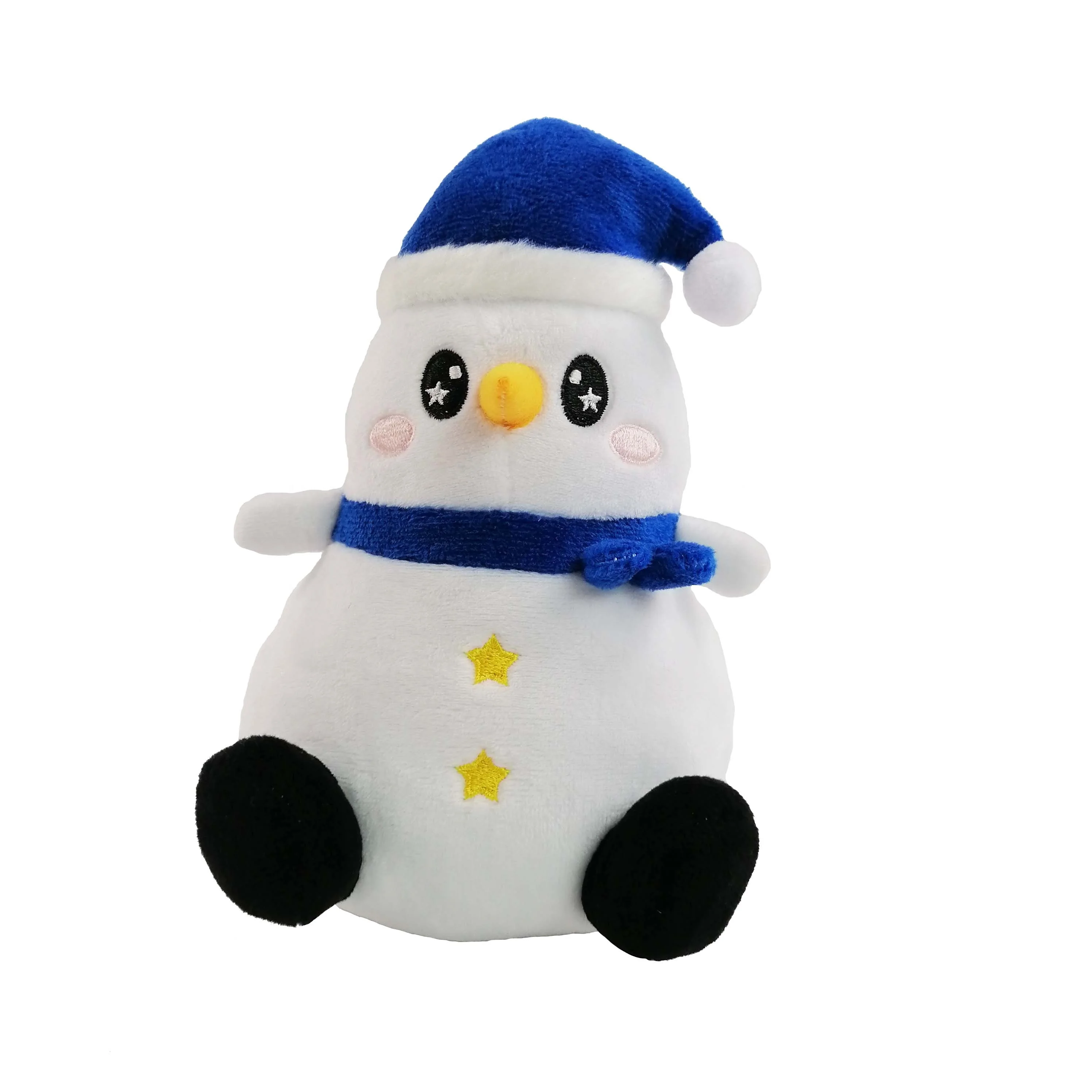 圣诞装饰品儿童礼物雪人毛绒娃娃玩具给孩子