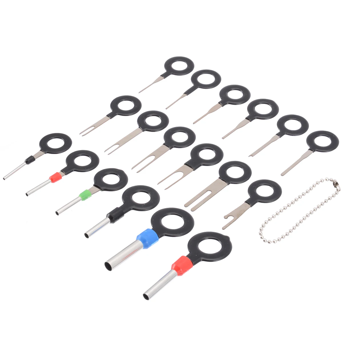 Details about   18pcs Automotive Plug Terminal Remove Tool Set Key Pin Car Electrical Wire Crimp 
