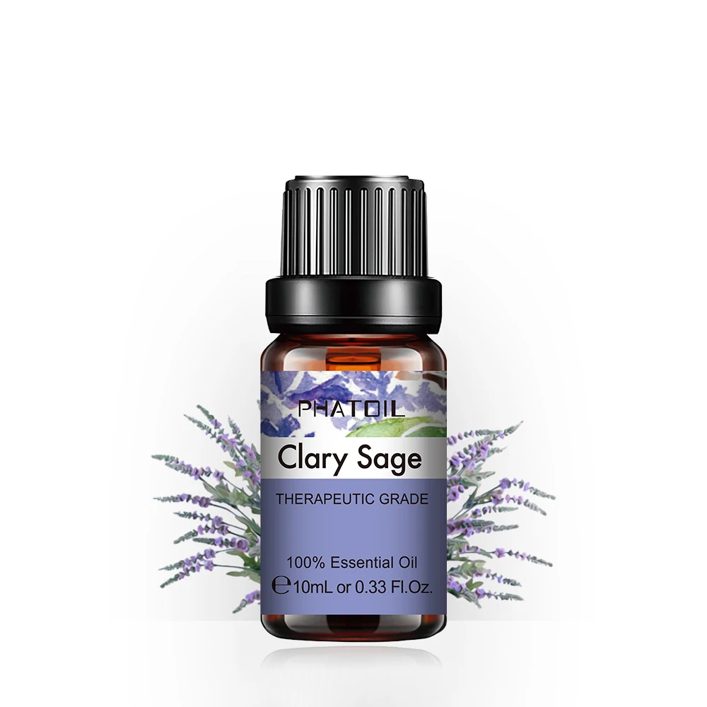 

10ML Clary Sage Essential Oil Wholesale Prices 100% Natural Essential Oil For Stress Relief Aroma Diffuser