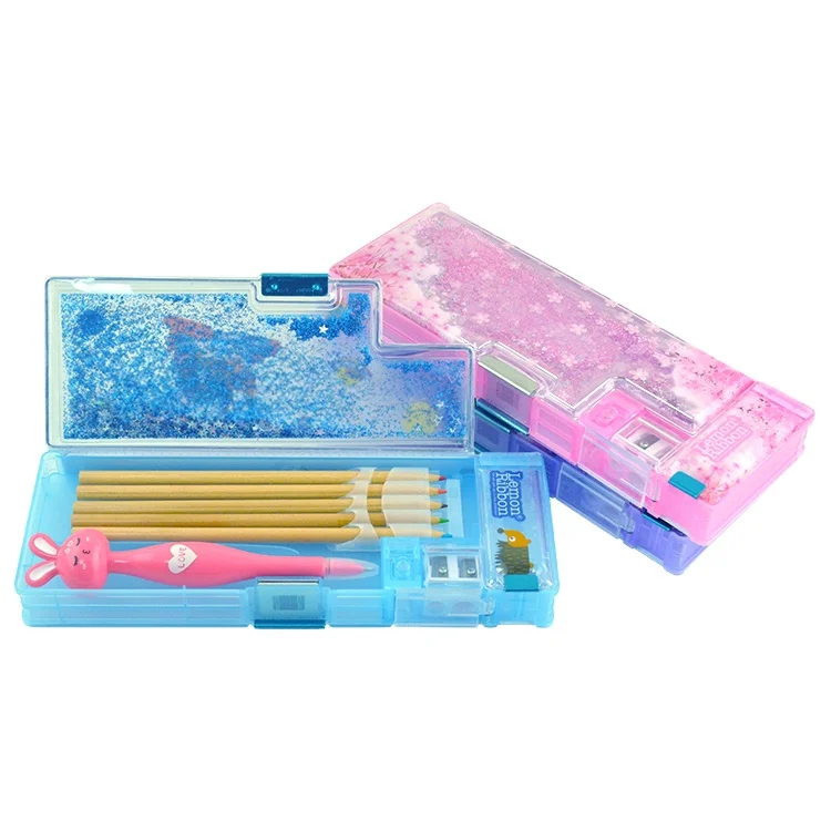 

Cartoon multi-function pencil box large capacity double pencil case