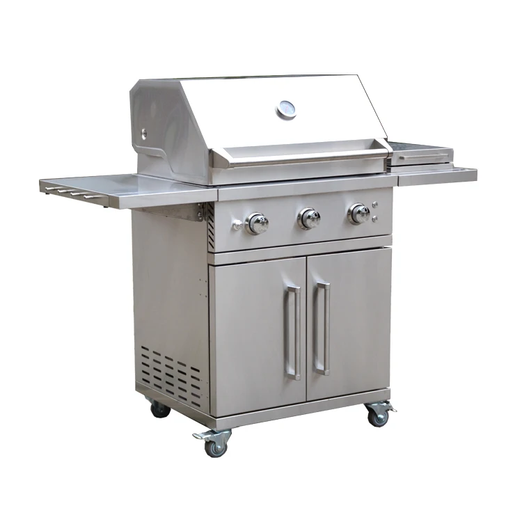 High end stainless steel barbecue gas grill stainless steel burner for bbq island