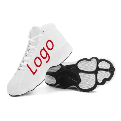 

Support a customized new basketball shoes sneakers casual sports shoes MOQ 1per  size, Black,white