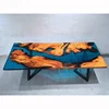 unique luxury furniture Laos rosewood resin table top epoxy resin table rosewood furniture