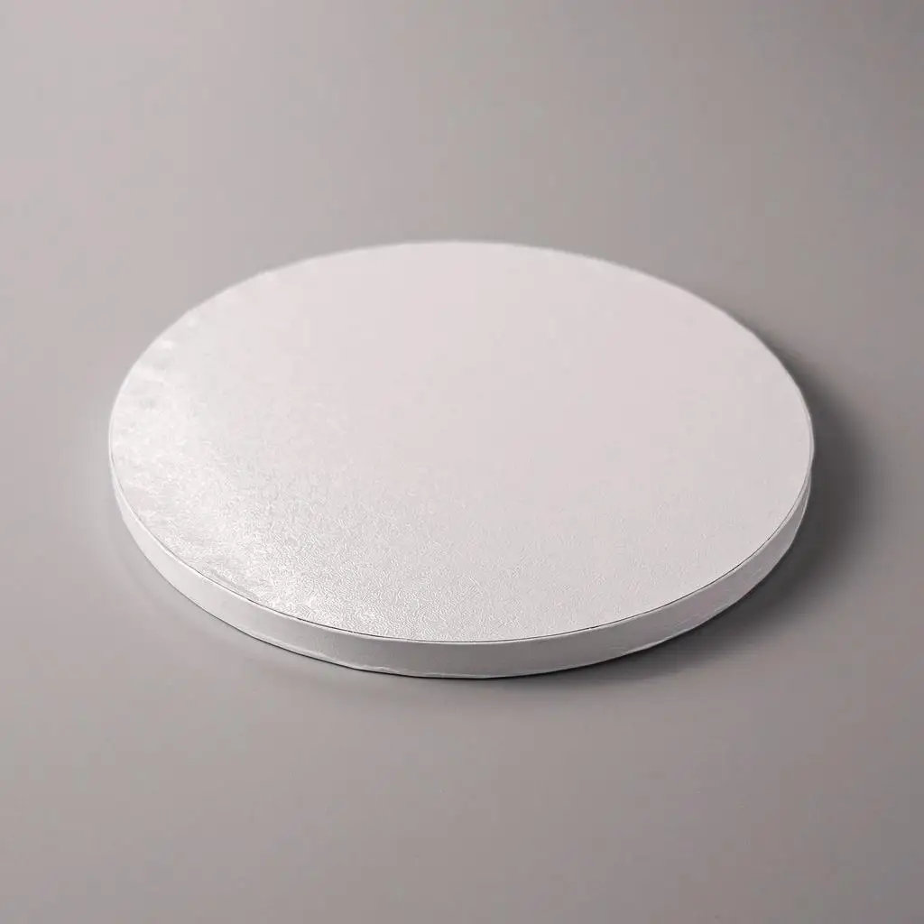 100pcs 10 Inch 12mm White Round Cake Drum Corrugated Cardboard Oil-Proof Waterproof Cake Paper Drums