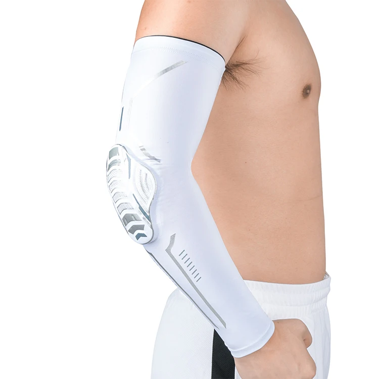 

Customized Logo Elbow and Knee Pad Set Tendonitis Pain Relief Elbow Brace Knee and Elbow Guard, White/black