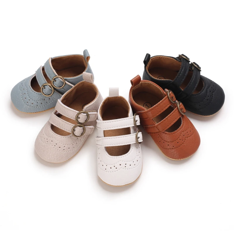 

Baby shoes soft soled PU leather non-slip rubber soled children's casual shoes 0-1 year baby toddler shoes, 5 colors