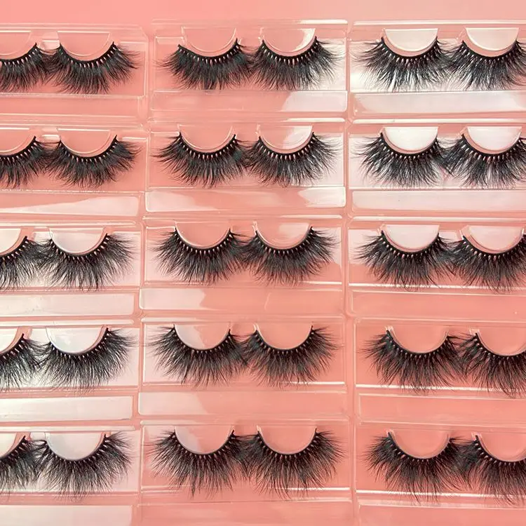 

Private Label 3D Mink Eyelashes Create Your Own Brand False Eyelashes, Natural black or colorful