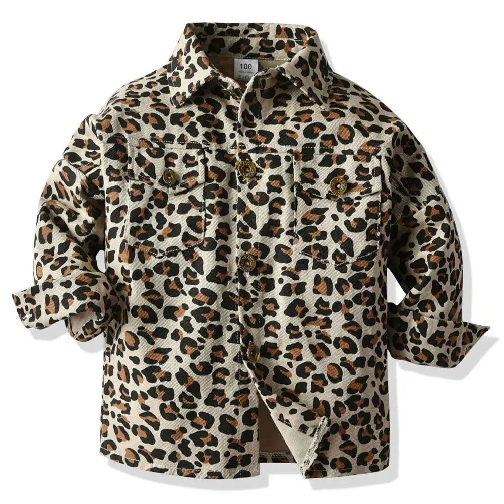 

2020 fashion cotton kids Leopard-print jacket clothes for girls baby girl, Picture
