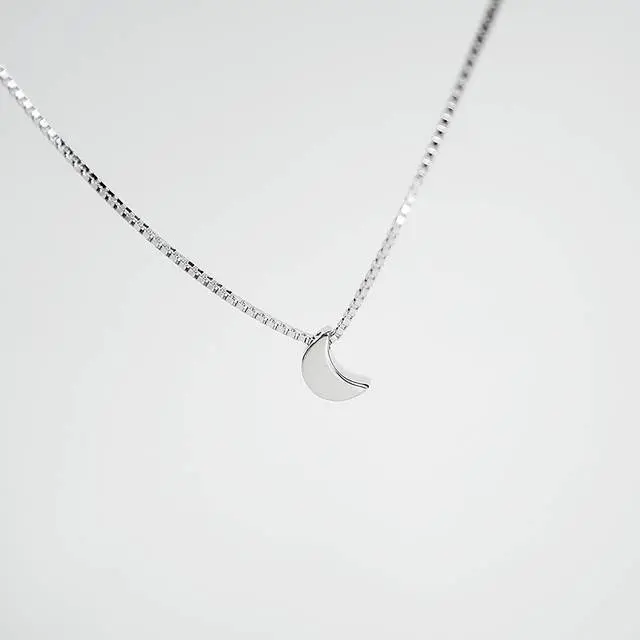 New Arrivals 925 Sterling Silver Moon Necklaces Pendants For Women Hot Fashion jewelry