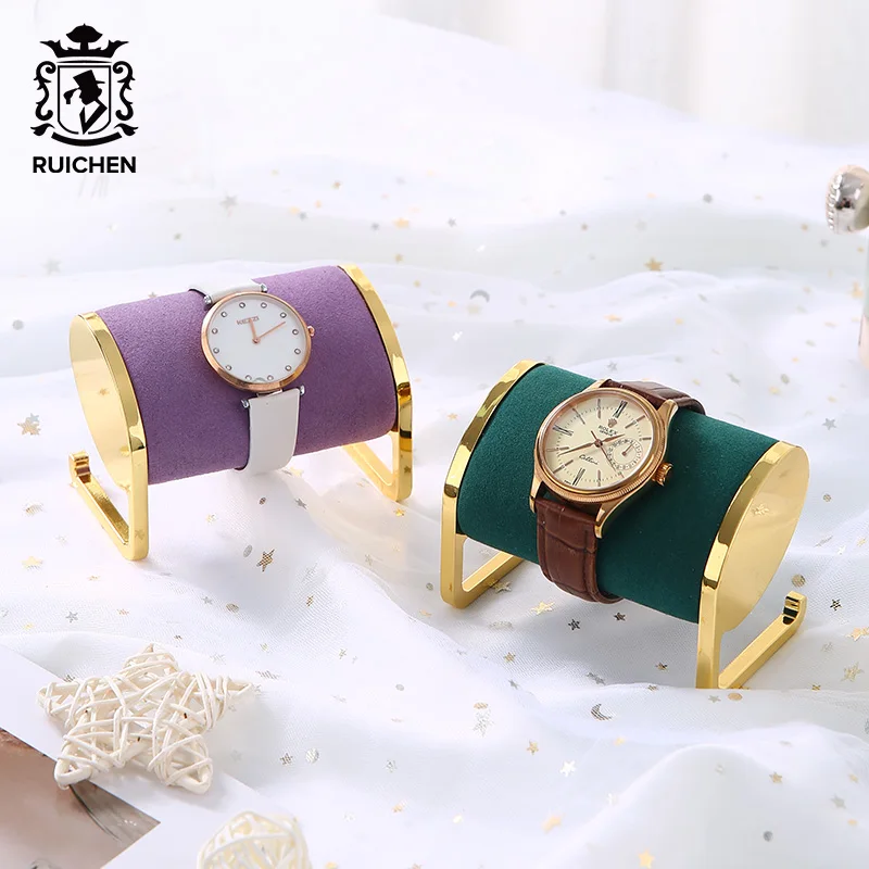 

RuiChen Luxury Handmade Metal Jewelry Watch Display Rack Bangle Watch Display Stand Jewelry Holder, Colors