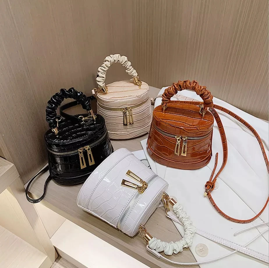 

Mini Bucket bag 2021 winter new Ins chain box bag one shoulder cross-body handbag