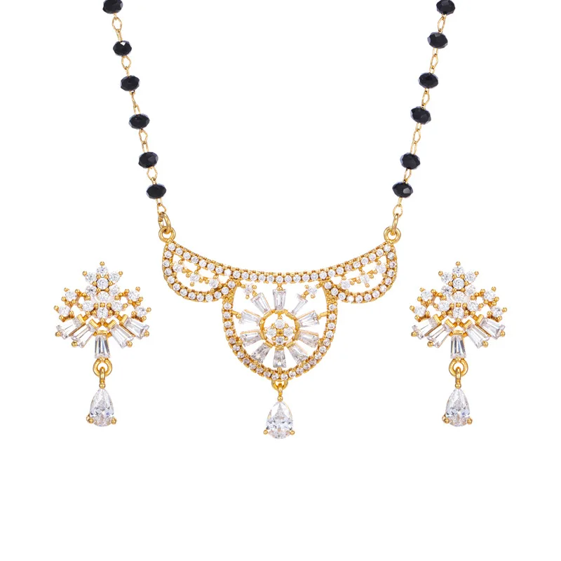 

24K Gold Jewelry Sets Zircon Jewelry Set