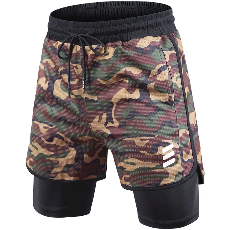 

latest MOQ 1 piece men's gym mesh camouflage shorts pants for men