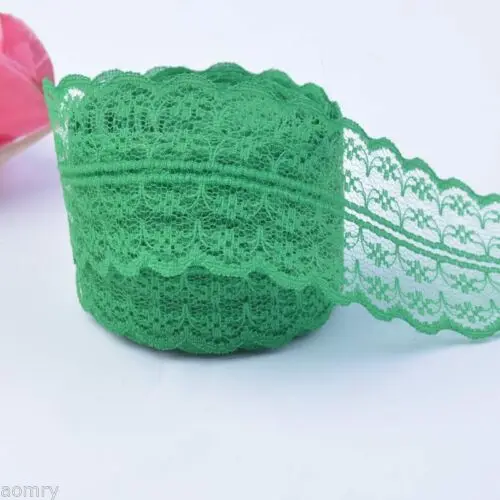 

Hot-sale 45mm Custom 13 Color Lace Fabric Roll For Wedding Garments Decoration
