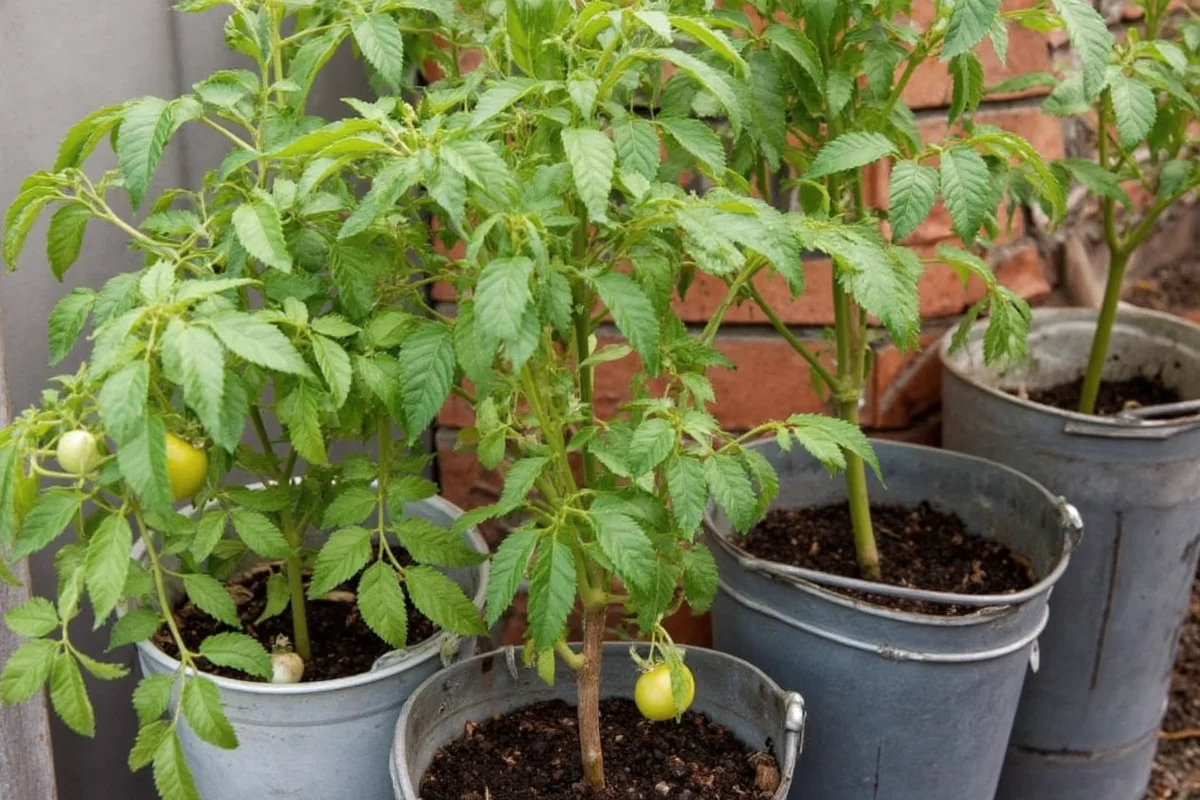 how to grow tomato plants in buckets