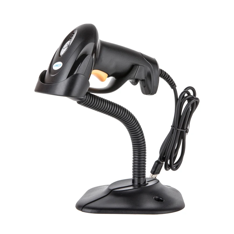 

Automatic Sensing handheld 1D CCD Wired Barcode Scanner Shenzhen with bendable support stand Barcode reader USB from Suppliers, Black