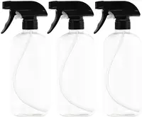 

16 oz Glass Containers and Trigger Sprayers for Industrial & Lab Use - Can Dispense Water or Cleaners Trigger Sprayer