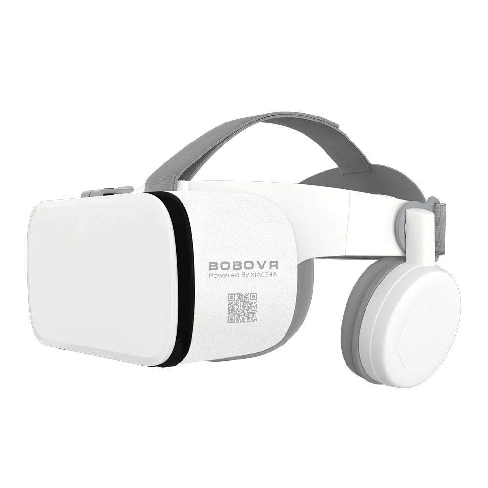 

Hot selling Z6 VR 110 Degrees Virtual reality 3D Glasses with headphone, White
