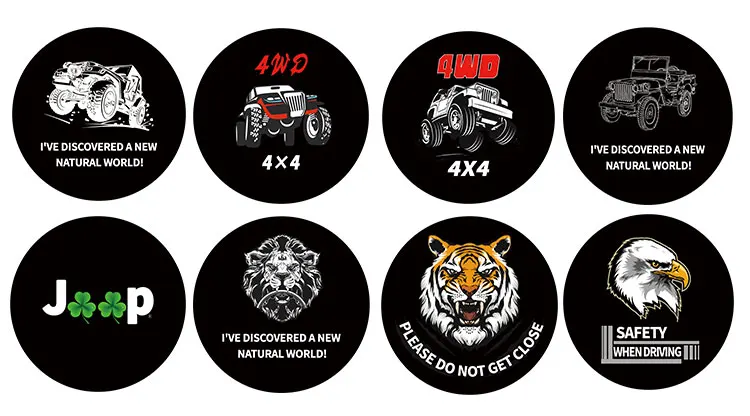 High qaulity custom logo universal 4x4 tyre cover