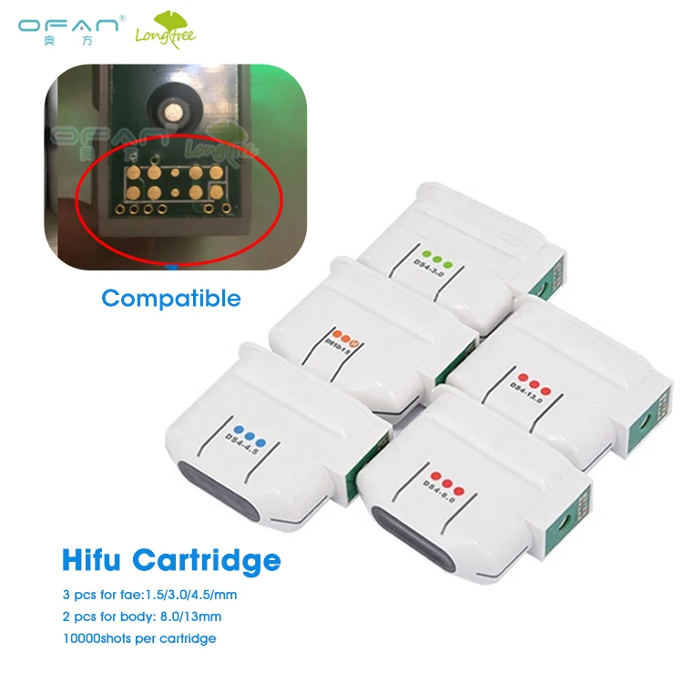 

Factory direct smas lifting hifu transducer price 1.5/3.0/4.5/8.0/13mm Ultrasound machine Hifu Cartridge