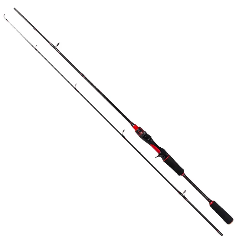 

Telescopic carbon fiber 2 section high quality latest fishing rod, Black