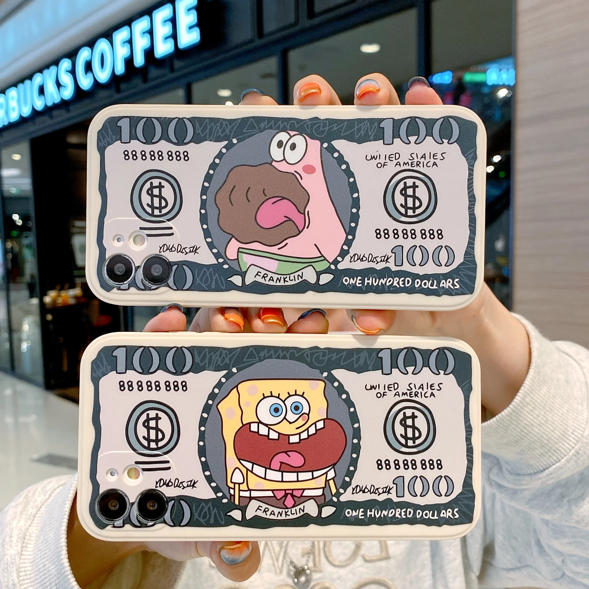 

Cartoon Anime Cute Dollars Pattern For iphone 6 7 8 plus X XS XR 11 12 MINI PRO Max Soft TPU Protect Fully Cover Silicone Case, As picture