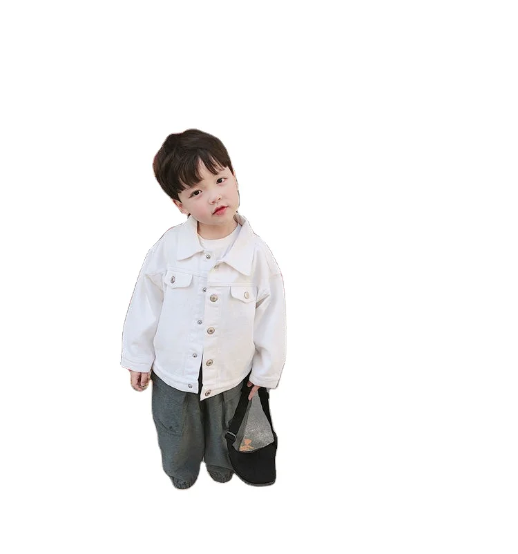 

Baby jacket 2021 new spring and autumn candy color shirt children's jeans jacket