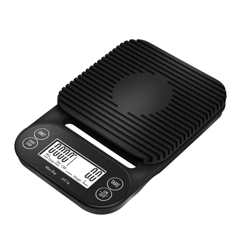 

Etekcity 3kg Timing Coffee Scale Electronic Kitchen Coffee Scale New Digital Display Digital with Timer Design 8423100000 Black